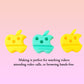 Multi-Functional Apple-Shaped Plastic Mobile Stand with Pen Holder (3 Pc / Mix Color)