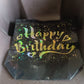 Birthday Gift Bag with Gold Shiny Stars, Reusable Party Gift Bags (1 Pc)